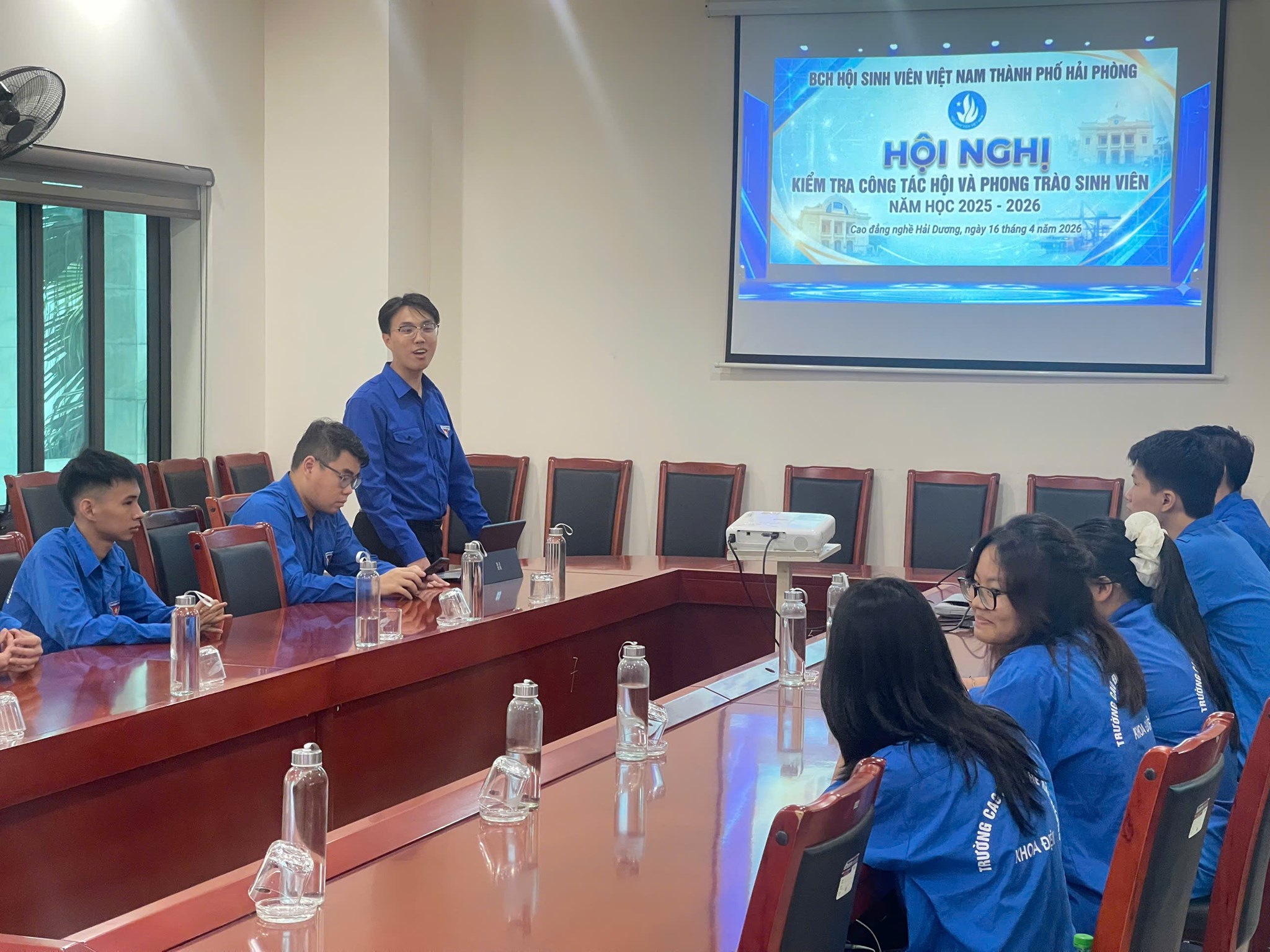 Kiểm tra công tác Hội và phong trào sinh viên năm học 2025 - 2026 tại trường Cao đẳng nghề Hải Dương
