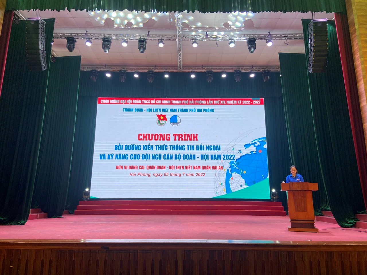 Chương trình Bồi dưỡng kiến thức thông tin đối ngoại và kỹ năng cho đội ngũ cán bộ Đoàn - Hội cấp thành phố năm 2022.
