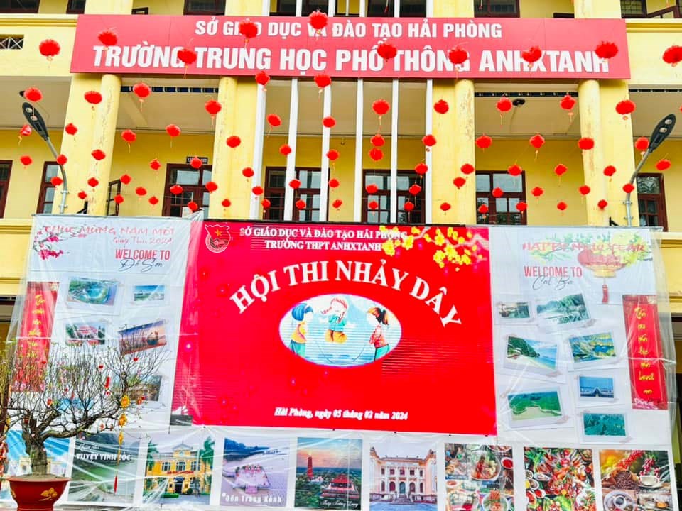 Đoàn trường thpt Anhxtank tổ chức Hội thi nhảy dây năm học 2023 - 2024