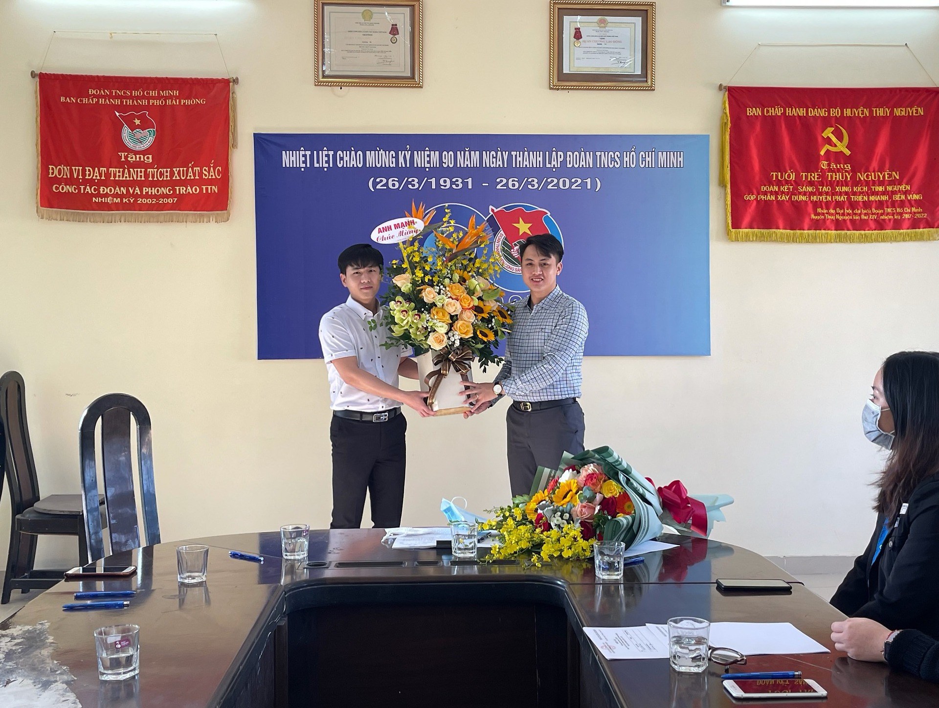 Ban Chấp hành Đoàn khối Doanh Nghiệp huyện Thuỷ Nguyên thực hiện bầu bổ sung chức danh Bí thư khóa III, nhiệm kỳ 2017-2022