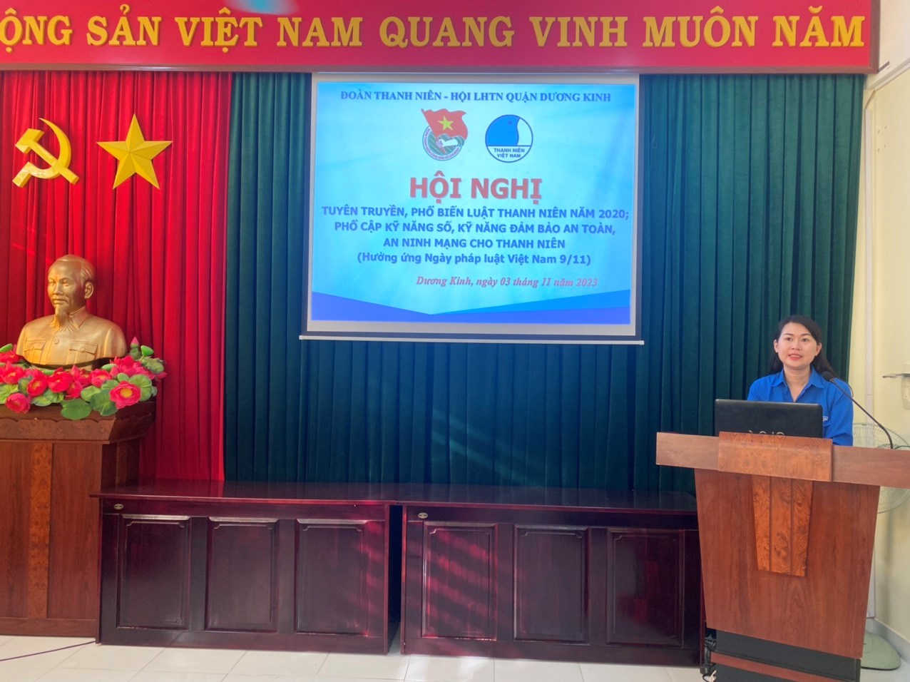 Hội nghị tuyên truyền, phổ biến Luật Thanh niên năm 2020; Phổ cập kỹ năng số, Kỹ năng đảm bảo an toàn, an ninh mạng