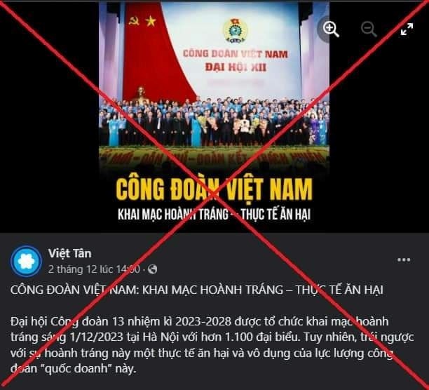 Thấy gì khi Việt Tân công kích Tổng Liên đoàn Lao động?