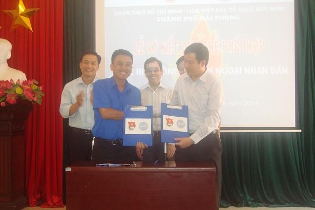 Hội nghị Ký kết Quy chế phối hợp thực hiện công tác đối ngoại nhân dân giai đoạn 2014 - 2019
