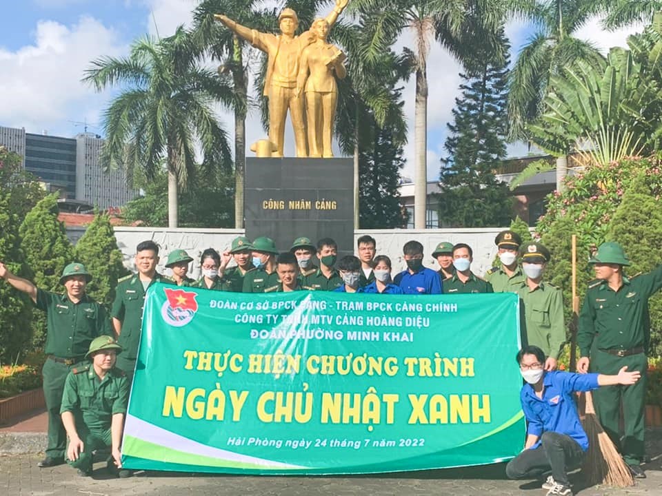 QUẬN ĐOÀN HỒNG BÀNG ĐỒNG LOẠT RA QUÂN NGÀY CHỦ NHẬT XANH (24/7/2022)